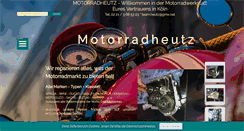 Desktop Screenshot of motorradheutz.de